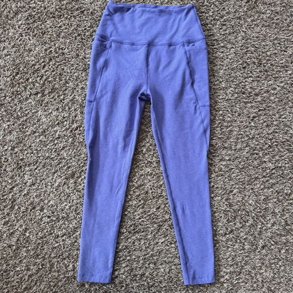 Beyond Yoga Pants - Beyond Yoga Leggings Large Womens Purple Spacedye Capri Length 23" Athletic Crop